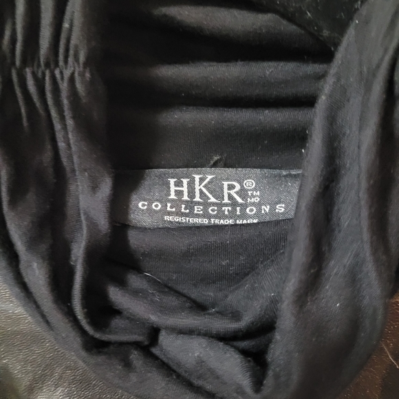 SIZE XL HKR COLLECTION FAUX LEATHER AND LYCRA TURTLENECK. - Picture 4 of 6